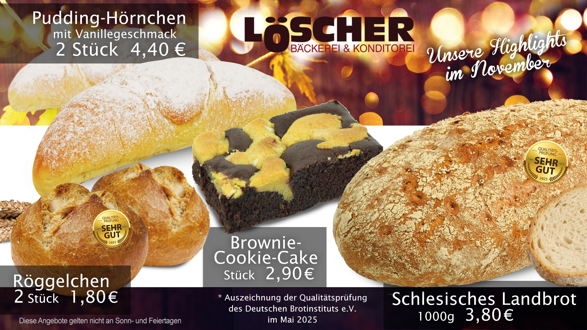 Unsere Monatsangebote im November